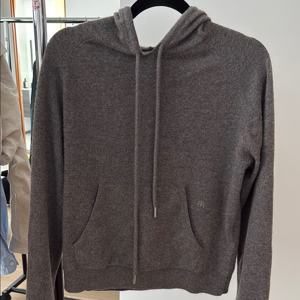 Maje Gray Hoodie Sweater